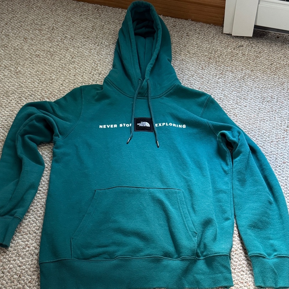 The North Face Women's Teal Hoodie Size  Medium